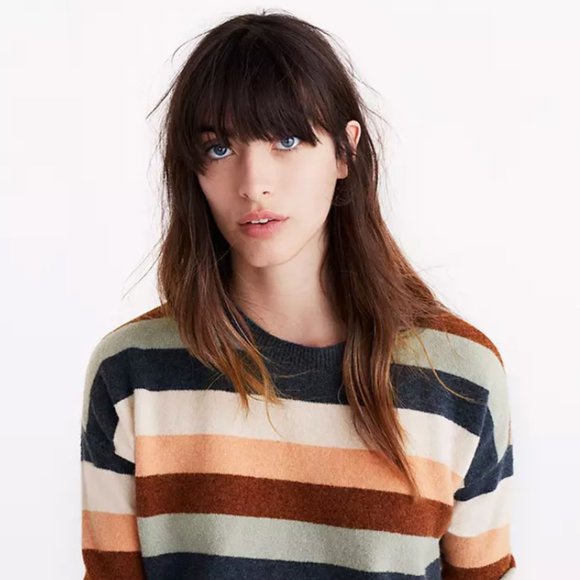 Madewell Pullover Sweater in Elmwood Stripe G9616 - Picture 3 of 4